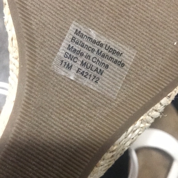 Style & Co canvas wedge sandals T strap NWOT size 11 M - Picture 4 of 4